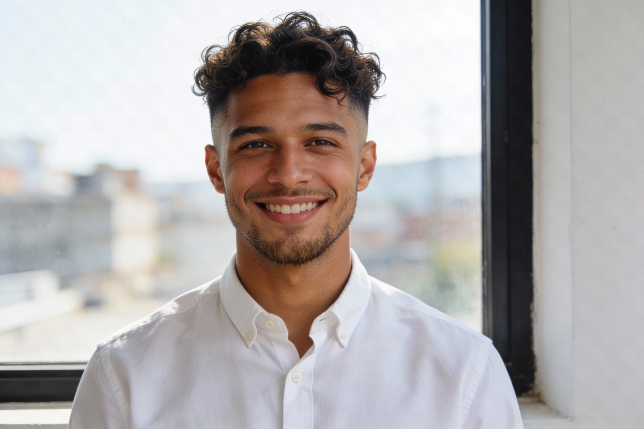 What is a low curly fade haircut