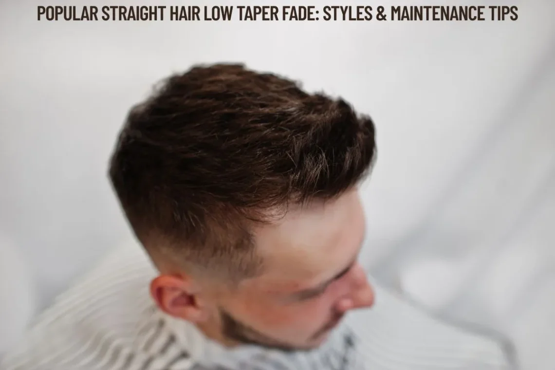 Popular Straight Hair Low Taper Fade Styles & Maintenance Tips