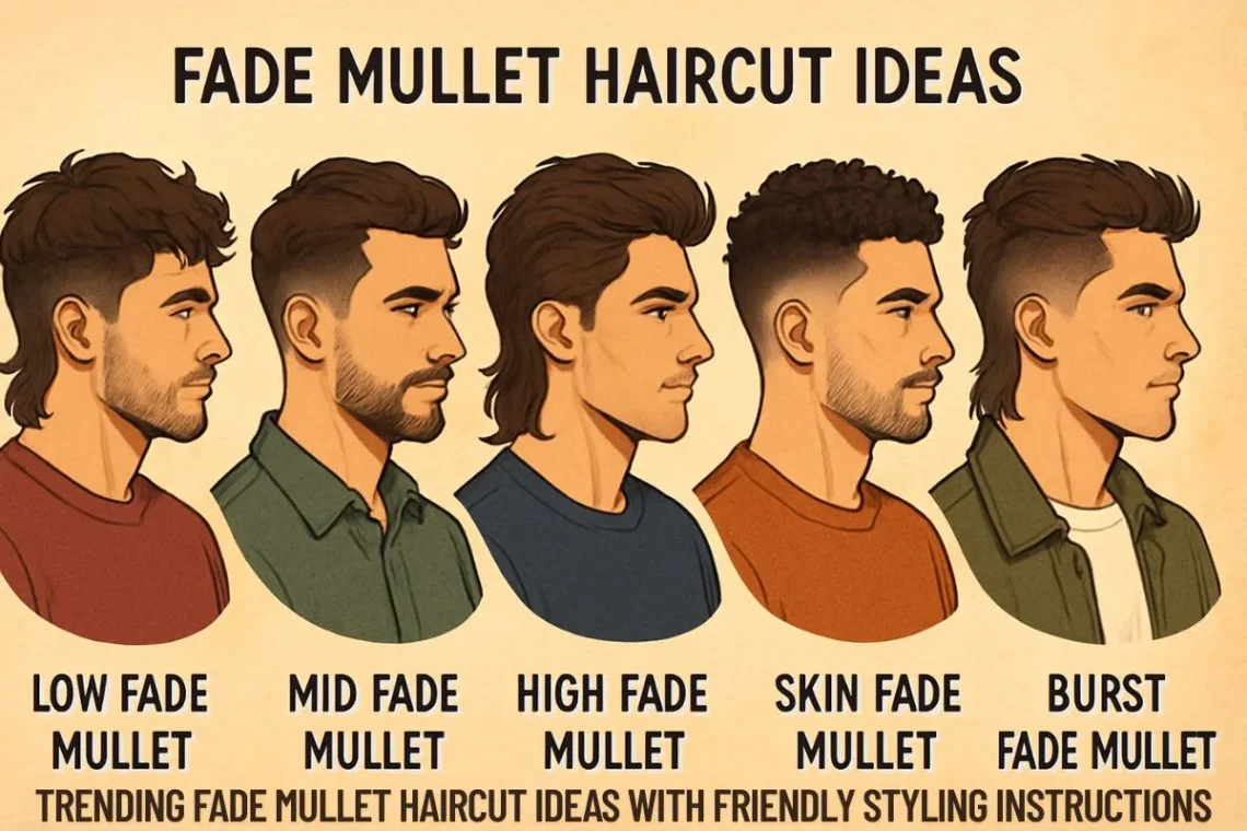 Trending Fade Mullet Haircut Ideas with Friendly Styling Instructions