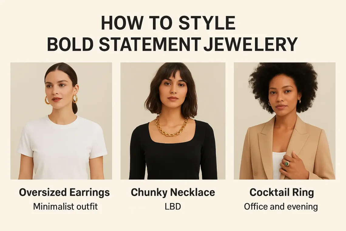 How to Style Bold Statement Jewellery – Essential Looks