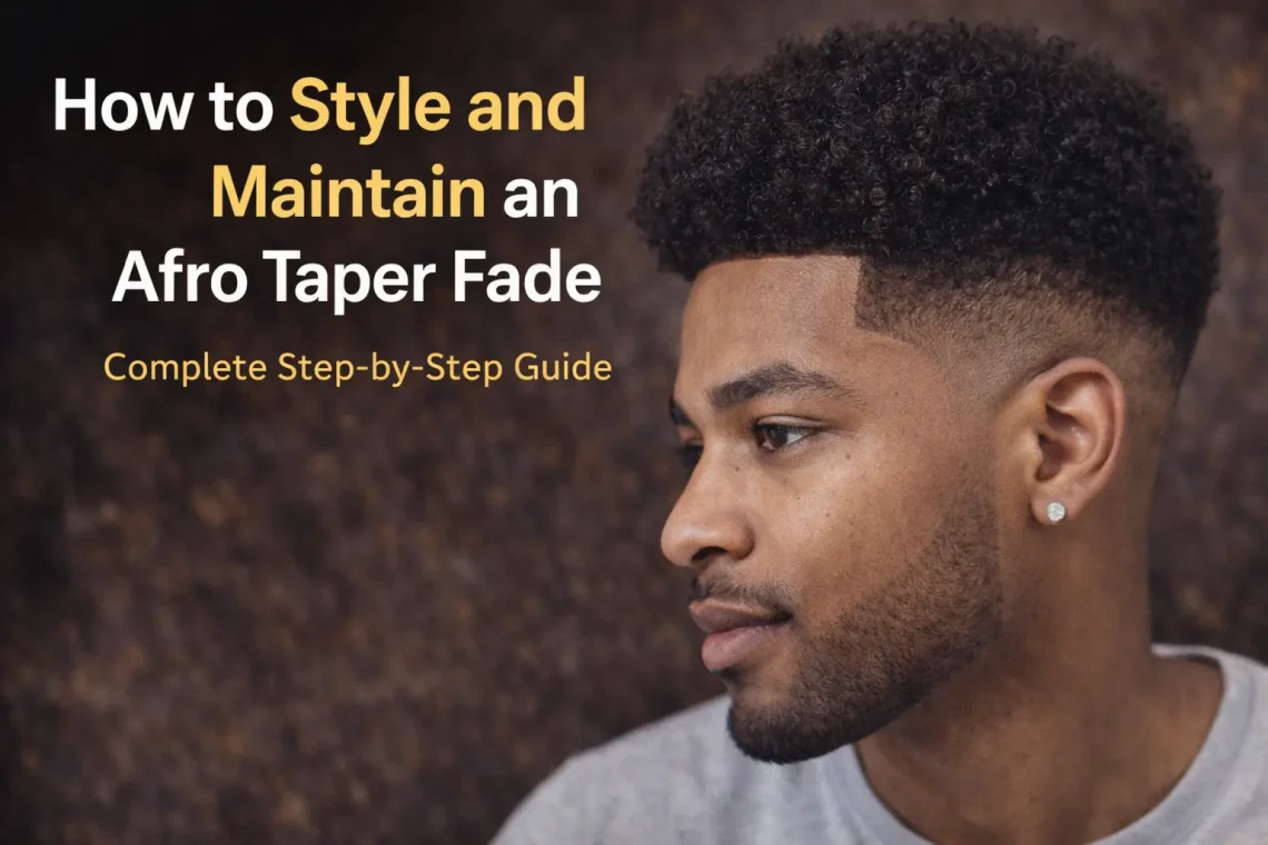 How to Style and Maintain an Afro Taper Fade