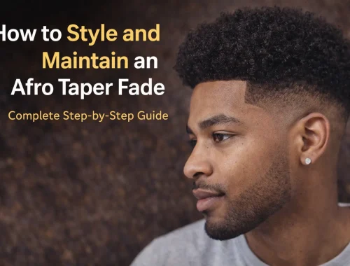 How to Style and Maintain an Afro Taper Fade